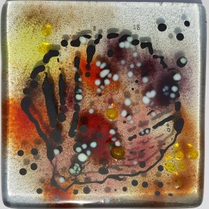 Under the Sea Shell - yellow, orange & brown