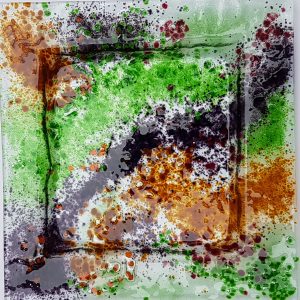 Vibrant green and purple dish