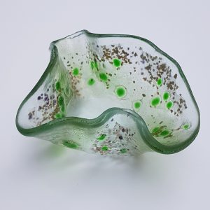 Glitter & Green Spots Tealight Holder